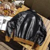 men's Genuine Leather Jacket Sheepskin Slim Fit Air Force Aviator Bomber Military Style Uniform Vintage Clothing Top Gun s30M#