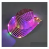 Party Hats Space Cowgirl Led Hat Flashing Light Up Sequin Cowboy Luminous Caps Halloween Costume Wholesale Fy7970 Drop Delivery Home G Dhkkv