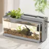 Tanks, kreativer Filter, Stummschaltung des Wasserflusses, kleines Aquarium, Mikrolandschaft, Aquarium, Büro, Desktop, Zuhause, Ornamente, Heizung, tropische Fische