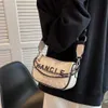 30% OFF Designer bag 2024 Handbags Live streaming fashionable and casual womens contrasting color letters internet famous single shoulder crossbody small square