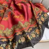 Bandanas Durag Mulheres para presente moda lenços populares 180x90cm lenço de seda modelo de luxo protetor solar bandana casal estilo design xales de verão y240325