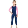 Kadın mayo çocukları dalış takım elbise anti-jöle balığı tek parçalı koruma kıyafetleri UV fermuarlı dayanıklı su sporları ekipmanları