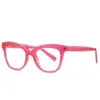 Solglasögon Fashion Rhinestone Farsighted Reading Glasses Women Clear Round Anti Blue Light Recept Computer