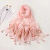 Sarongs Fashion Autumn Cotton Adhesive Scarf Lace Patch Work Shawl Wrap Neck Hair Band Beach Headband Womens Fountain Tuppar 24325