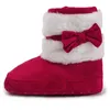 Bottes Marque Bébé Fille Garçon Enfants Prewalker Bowknot Chaussures Infantile Enfant En Bas Âge À Semelle Souple Anti-dérapant Né Daim Tissu Bottillons