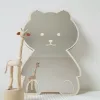 Espejos Espejo nórdico con forma de oso y conejo, espejos acrílicos de dibujos animados, adornos de escritorio, decoración para habitación de bebés y niños, foto de decoración del hogar, accesorios