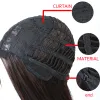 Wigs AILIADE Black Hair Short Wave Wigs For Woman Short Finger Wave Wigs Short Pixie Cut Wig Short Wigs