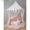 Baby Cribs Nordic Childrens Bed Tak Mosquito Net Baby Bed Baby Bed Tent Portable Girl Princess Casting Youth and Children som leker med Tält House Tipi L240320