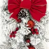 Ghirlande floccate in PVC Decorazione natalizia Ghirlanda di fiori Vite appesa Ghirlanda Artigianato artificiale Albero Porta Casa Arte Navidad Decorazioni natalizie