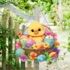 Stitch Diamond Painting Easter Flower Basket Konijn Krans Window Decoratie Garland Borduurpakket Gepersonaliseerd paascadeau