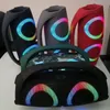 Videocassetta Navigazione per auto Altoparlanti di potenza Stereo TWS Altoparlante Boombox colorato RGB Subwoofer wireless portatile da 100 W 360 impermeabile Su Iupe