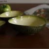 Ciotole In ceramica dipinta a mano Ciotola di frutta a forma di avocado Piatti da pranzo Insalata Dessert Piatto da zuppa Piatto Dim Sum Vassoio per snack