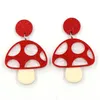 Dangle Earrings 1pair Top Fashion CN Drop Mushroom Cute Acrylic Jewelry For Women