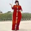 3 조각 세트 보호 느슨한 단단한 3 쿼터 슬리브 3 쿼터 슬리브 긴 맥시 아프리카 드레스 여성 Kaftan Dubai Abaya hijab 무슬림 240315