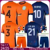 Nederländerna herr fotbollströjor barn fotbollssatser 2024 2025 Nederland män fotboll tröja 24 25 pojkar fotboll tröja kit virgil memphis de ligt skjortor voetbalshirt