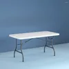 Camp Furniture Table pliante de 6 pieds en Mesa de pique-nique moucheté blanc