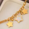 Link Bracelets Stainless Steel Kpop Sweet Stars Shell Pendants Bell Elegance Chain Design Fashion Bracelet For Women Jewelry