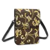 Petits sacs à bandoulière pour femmes, sac à motif Floral Baroque à loquet, messager sauvage carré, porte-monnaie de styliste léopard