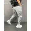 Automne Casual Harem Pantalons de survêtement Lâche Grande poche Pantalon de jogging Hommes Vêtements Streetwear Hip Hop Joggers Harajuku Sport Pantalon W6dW #