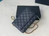 10A Designer -Upgrades für Magnetschnalle Griff Chip Zertifizierung Mini WOC Kaviar Schaffell Frauenkette Brieftasche mit Box Brieftasche Crossbody Tasche