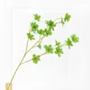 Dekoracyjne kwiaty w stylu nordyckim zielony plastikowy plastikowy sztuczna roślina ślub dom dekoracji impreza ogrodowa ściana majsterunek