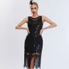 Fringe Vest 1920s High-End Banquet Party Sequin Dress 792776