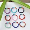 Bandringen kleine kraal elastisch verstelbaar 7 chakra amethists roze kwarts natuursteen kristal voor vrouwen genezende sieraden drop levering otafr