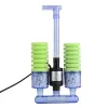 Pumps Mini Aquarium Fish Tank Sponge Aquariumwith Submersible Water Pump 220240V CN Plug(XY2902)