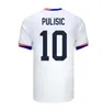 S-4XL USAS Soccer Jerseys 2024 2025 COPA AMERICA USWNT Woman Kids Kit USMNT 24/25 Home Away Football Terts Men Player Version 2024 Pulisic Smith Morgan Balogun