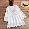 Women's Blouses Stylish Crew Neck Lady Spring Shirt Applique Autumn Plus Size Casual Blouse For Dating