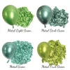 Decoratie 50/100 stuks metalen ballonnen 5/10/12/18 inch rose goud metallic zilver chroom goud latex ballonnen verjaardagen bruiloft kerst decor