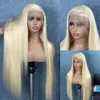 Rosabeauty 40 inch 613 Honey Blonde 13x6 HD Lace frontale mensenhaarpruiken recht 13x4 voorkant gluueless voor vrouwen