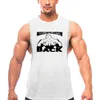 męska kulturystyka koszula rękawowa Summer Szybka sucha kamizelka gimnastyczna odcięcie Fitn Clothing Trening Tank Tops Mesh Muscle Undershirt L0YB#