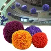 Flores decorativas bola de grama artificial para vasos de flores decoração de jardim realista durável resistente ao desbotamento falso ao ar livre