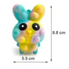 Fidget Toys Squeeze Silikon Antistress Bunny stres girl bąbele wielkanocne uwolnij dzieci na chłopiec prezent królika push dekompresja wentylacja adul mkwb