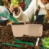 Kits Zaadstarter Turfpottenset 100 stuks Biologisch afbreekbare kiemkracht Zaailingenbakken met 100 plantenlabels en tuingereedschap voor de tuin