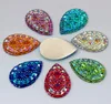 50st 2030mm AB Color Drop Pear Shape Harts Rhinestones Flatback Harts Crystal Stones Decoration ZZ5206717533