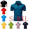 Polo de verano para hombre Hombre Busin Camiseta casual Transpirable Golf Sportwear Tops de manga corta para hombre Tamaño S-8XL A8Nt #