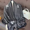 Sarongs 180 * 90cm Luxury Brand Womens Scarf Summer Silk Shawl Office Womens Bag Soft European Designer Beach Bandana Fountain Silencer 24325