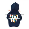 Abbigliamento per cani Abbigliamento firmato Marchio Morbido e caldo maglione con cappuccio per cani con design classico Modello Cappotto invernale per animali domestici Giacche per la stagione fredda Ot0Pc