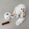 Leksaker nya ins simulering toalett papper husdjur leksak poop plockning dräkt hund plysch leksak husdjur dold mat squeak interaktiv leksak hund tugga leksaker