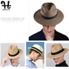 Furtalk Panama Hat Summer Sun Hats For Women Man Beach Straw Men UV Protection Cap Chapeau Femme 240309