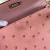 10A Wysokiej jakości designerski Tote Mini Crossbody Bag luksusowe torebki 19 cm struś skóra ręcznie woskowana nić do szycia torba na ramię