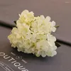 Dekorativa blommor 1 st vintage simulering hortensia falsk bukett siden hem bröllop hand