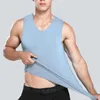 3st. Inga spår coola män Vest Tank Tops Underwear Mens undertröja Skjortor Male Bodysaper Fitn Sleewel Men's Running Vest 5XL M6KA#