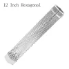 Gereedschap RVS BBQ Mesh Rokerbuis Filter Gadget Generator Pellet Roken BBQ Accessoires Gereedschap Zeshoekige Ronde BBQ Gerookte Buis