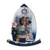Ramka 5 -calowa bujana rama rama żaglowa łódź kreatywna dekoracja osobowości akcesoria domowe drewniane dzieci rama fotograficzna