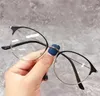 Solglasögon unisex myopia glasögon klassisk metall rund ram optisk ultralight nära synad glasögon vård 10402635206