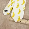 Neck Ties Neck Ties Cotton Mens Colourful Tie Banana Fruits Ties For Man Narrow Necktie Slim Skinny Cravate Narrow Thick Adults Women Neckties Y240325