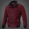 2023 Spring och Autumn New Workwear Flight Jacket Men's Thin Casual Top Coat Air Force Standing Collar Coat V33C#